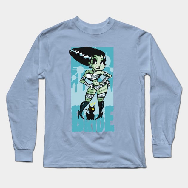 Bride of Frankenstein! Long Sleeve T-Shirt by edbot5000